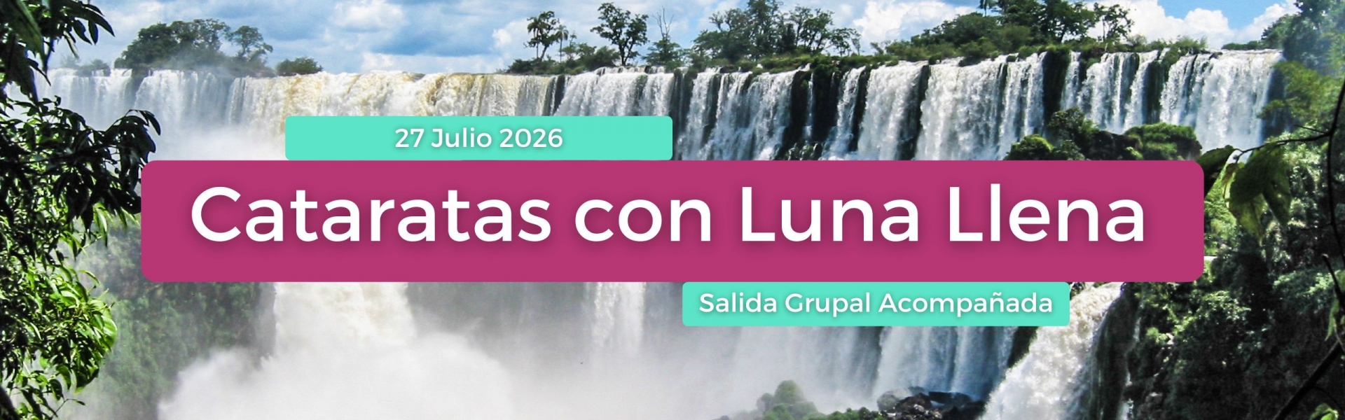 Cataratas con Luna Llena