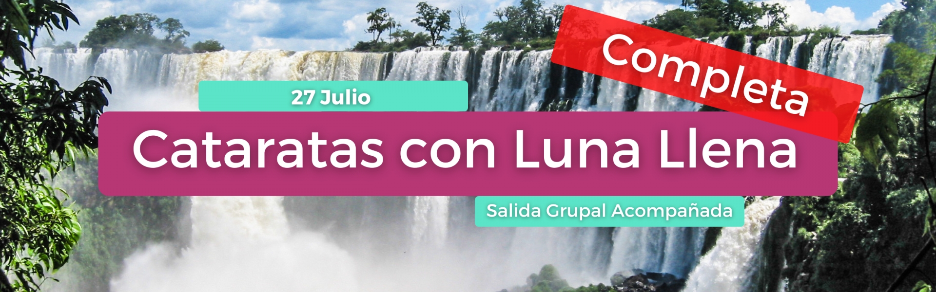 Cataratas con Luna Llena